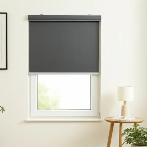 dark grey plain Roller Blinds